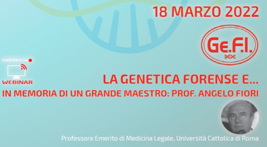Ge F I Genetisti Forensi Italiani Ge F I Genetisti Forensi Italiani